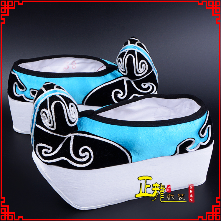 泗洪京越剧黄梅戏古装男书生小生鞋云头鞋戏曲鞋云履 云头鞋