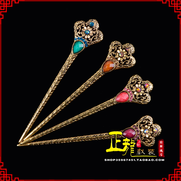 泗洪头饰老旦青衣员外夫人簪子 老旦发簪