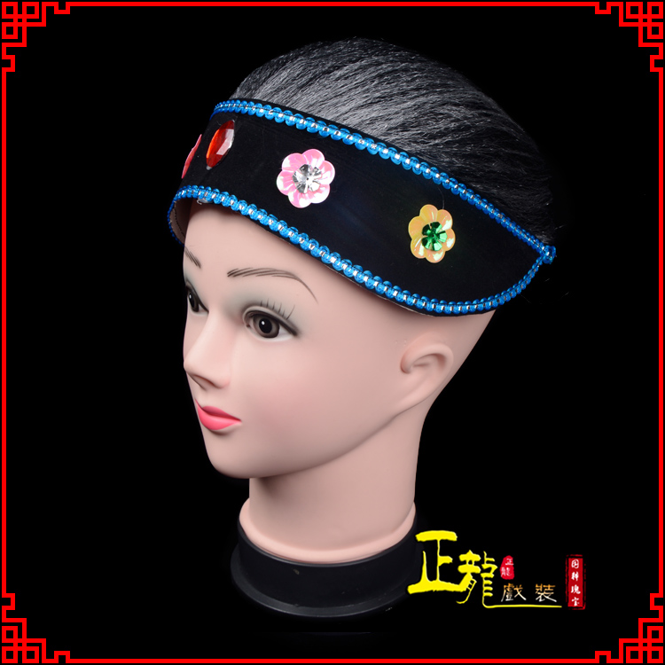 泗洪老旦媒婆穷老太婆假发套 老旦头套