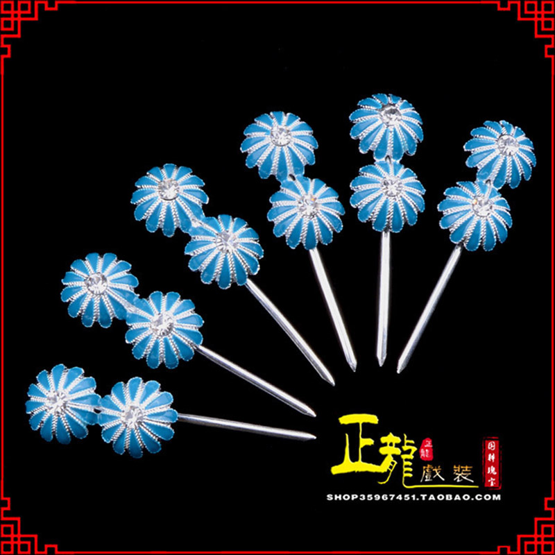 泗洪头面泡子旦角化妆头饰 仿点绸泡子