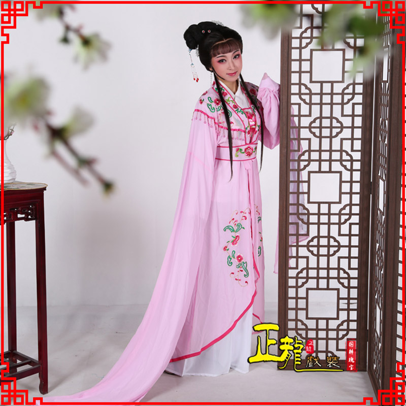 泗洪花旦黄梅戏服古装戏服水袖戏剧假云肩长披