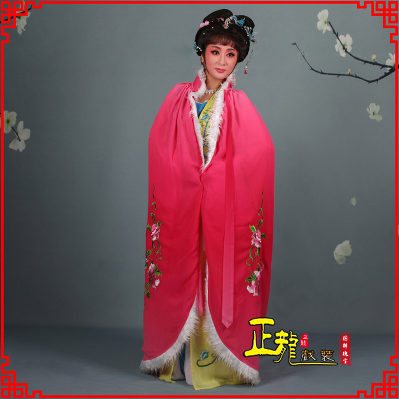 泗洪小花旦绣花斗篷 花旦披风