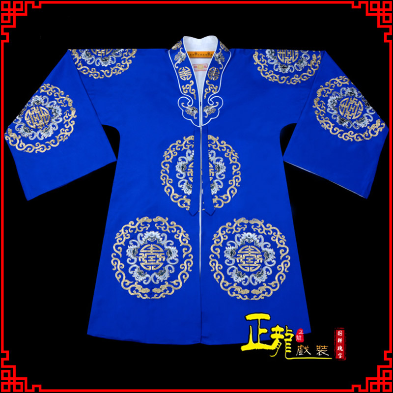 泗洪老旦团花披夫人土地婆软绉五蝠女员外衣